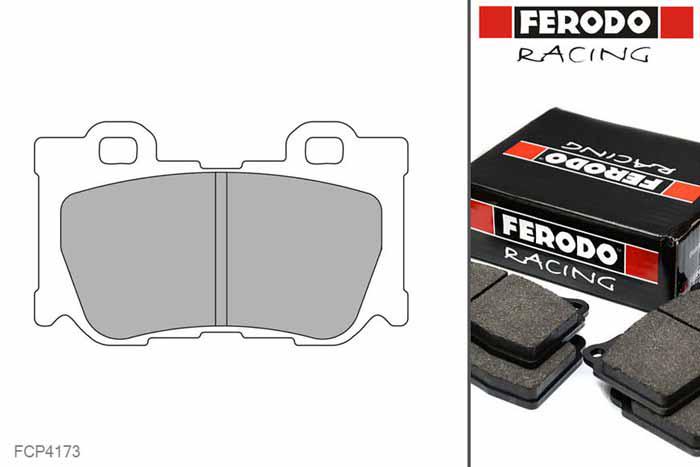 FCP4173H, Ferodo DS2500 remblokken Achteras, Nissan 370 Z, 3.7 241kW/328pk, Bouwj. jun-09 -, AKEBONO remklauw achteras