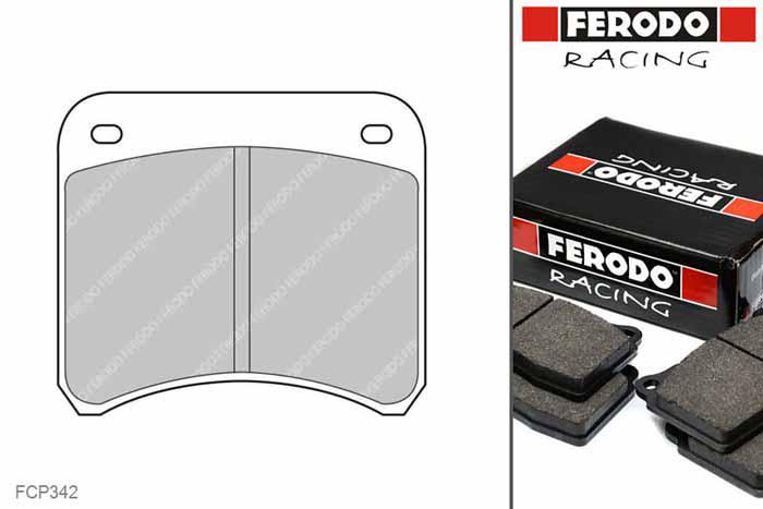 FCP342R, Ferodo DS3000 remblokken Achteras, Renault Clio II, Super 1600, NULLkW/, Bouwj. jan-01 -, AP RACING remklauw achteras