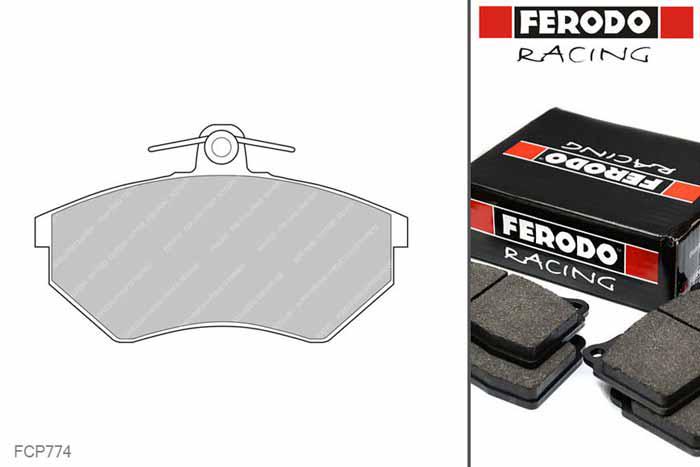 FCP774R, Ferodo DS3000 remblokken Vooras, Audi Cabrio, 1.8 20V, 92kW/125pk, Bouwj. apr-97 - jul-98, LUCAS/TRW remklauw vooras