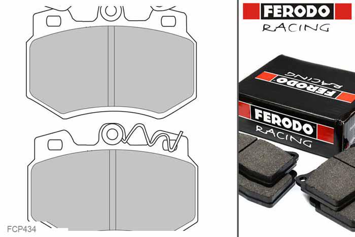 FCP434R, Ferodo DS3000 remblokken Vooras, Peugeot 205, 1.9 D, 47kW/64pk, Bouwj. jan-83 - dec-94, LUCAS/TRW remklauw vooras