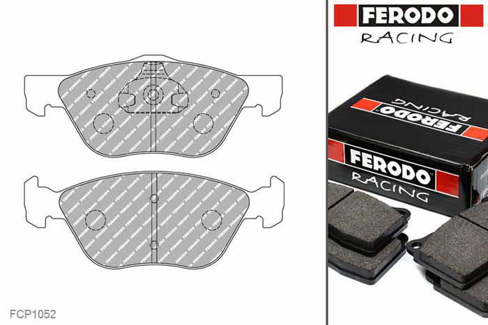 FCP1052R, Ferodo DS3000 remblokken Vooras, Alfa Romeo 146, 2.0 Twin Spark 16V, 110kW/150pk, Bouwj. jan-96 - feb-99, ATE remklauw vooras