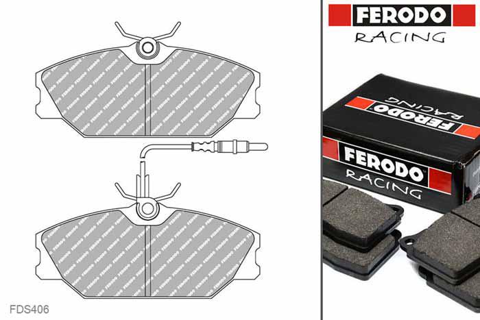 FDS406, Ferodo DS-Performance remblokken vooras, Renault Clio II, 2.0 i RS, 124kW/169pk, Bouwj. feb-00 -, LUCAS/TRW remklauw vooras