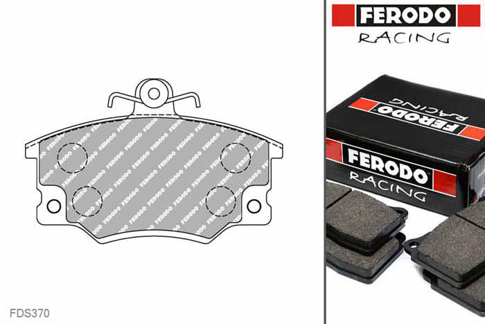 FDS370, Ferodo DS-Performance remblokken vooras, Fiat Barchetta, 1.8 Coupe 16V, 96kW/131pk, Bouwj. mrt-95 - jun-95, LUCAS/TRW remklauw vooras
