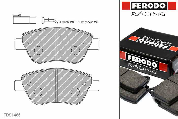 FDS1466, Ferodo DS-Performance remblokken vooras, Alfa Romeo MiTo, 1.4, 57kW/78pk, Bouwj. mrt-11 -, BOSCH remklauw vooras