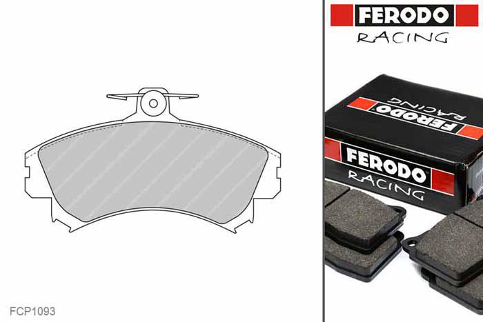 FCP1093H, Ferodo DS2500 remblokken Vooras, Volvo, V40, 2.0 16V, 100kW/136pk, Bouwj. mrt-96 - dec-98, LUCAS/TRW remklauw vooras