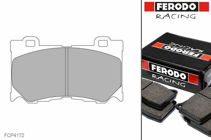 FCP4172H, Ferodo DS2500 remblokken Vooras, Nissan, 370 Z, 3.7, 241kW/328pk, Bouwj. jun-09 -, AKEBONO remklauw vooras