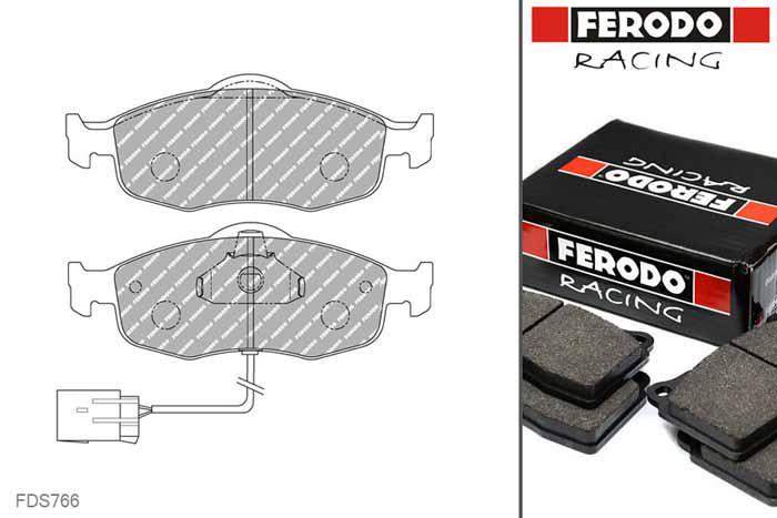 FDS766, Ferodo DS-Performance remblokken vooras, Ford Mondeo (II), 2.0 i    16V, 100kW/136pk, Bouwj. aug-96 - dec-00, ATE remklauw vooras