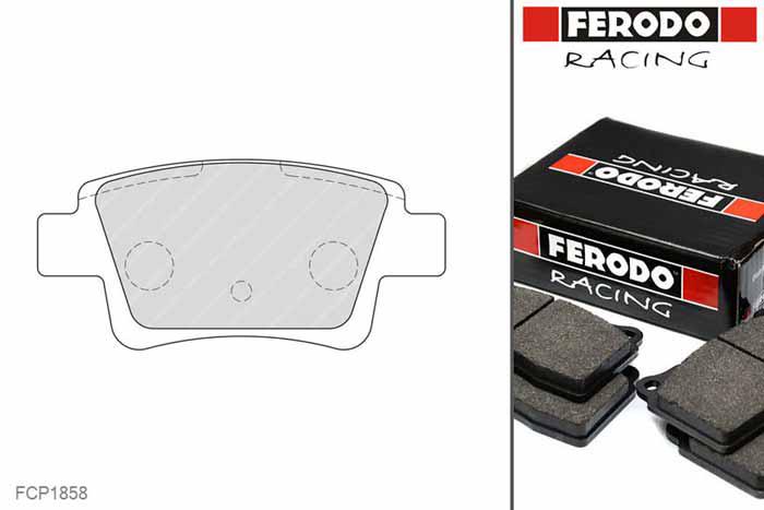 FCP1858H, Ferodo DS2500 remblokken Achteras, Opel CORSA D, 1.6 Turbo 155kW/211pk, Bouwj. jun-11 -, BOSCH remklauw achteras