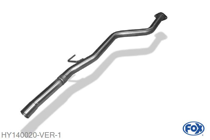 HY140020-VER, Hyundai i30 Turbo - CW 1.6l 137kW, Voordemper vervangende buis 60,3mm Buisdiameter Geheel RVS, ohne