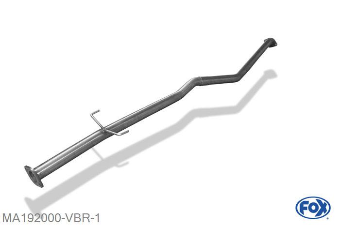 MA192000-VBR, Mazda 6 - GJ 2.0l 107/121kW 2.5l 141kW, Verbindingsbuis einddemper/ Kat 63,5mm Buisdiameter Geheel RVS, Met E-keur