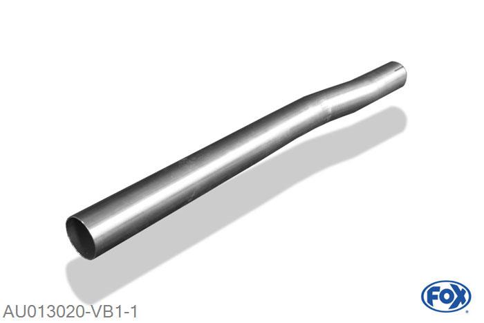 AU013020-VB1, Audi 80 Typ B4 quattro 2.0l 85/101/103kW 2.3l 98kW 2.6l 110kW 2.8l 128kW, Verbindingsbuis (voor modellen met Kat einfach) Geheel RVS, Zonder goedkeuring