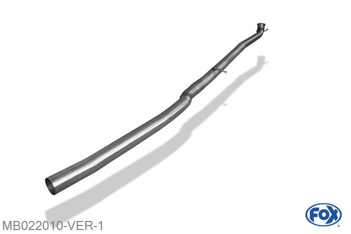 MB022010-VER, Mercedes A-Klasse A220 - 176 4-matic 2.0l 135kW, Voordemper vervangende buis 63,5mm Buisdiameter Geheel RVS, ECE-certification