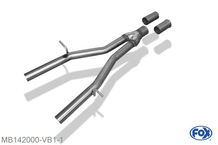 MB142000-VB1, Mercedes SLK Typ 172 1.8l 135/150kW 2.0l 135/180kW 2.2l D 150kW, Y-Adapter 4-Zylinder Geheel RVS