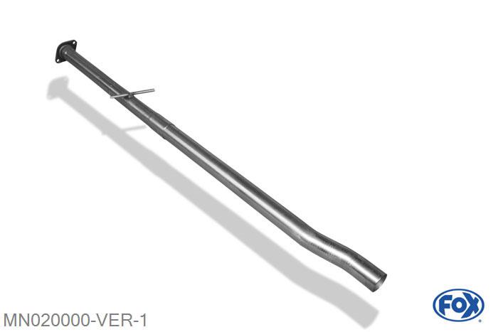 MN020000-VER, Mini One/ Cooper R50 1.3l 70kW 1.6l 66/85/88kW, Voordemper vervangende buis 50mm Buisdiameter Geheel RVS, Zonder goedkeuring