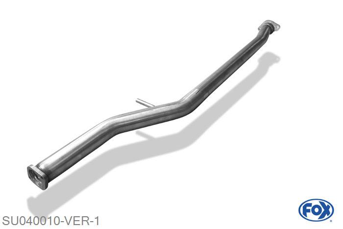 SU040010-VER, Subaru Impreza - GD/ GG 2.0l Turbo 155/160kW, Voordemper vervangende buis 60mm Buisdiameter Geheel RVS, Zonder goedkeuring