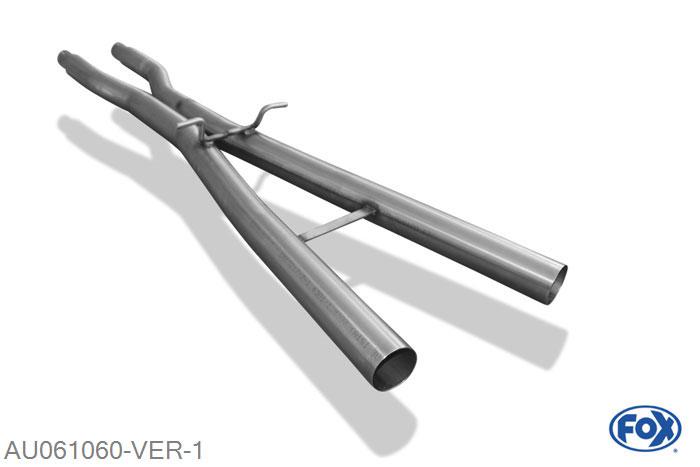 AU061060-VER, Audi A4 - B6 quattro 2,5l TDI 2.5l TDI 132kW, Voordemper vervangende buis O63,5mm Geheel RVS