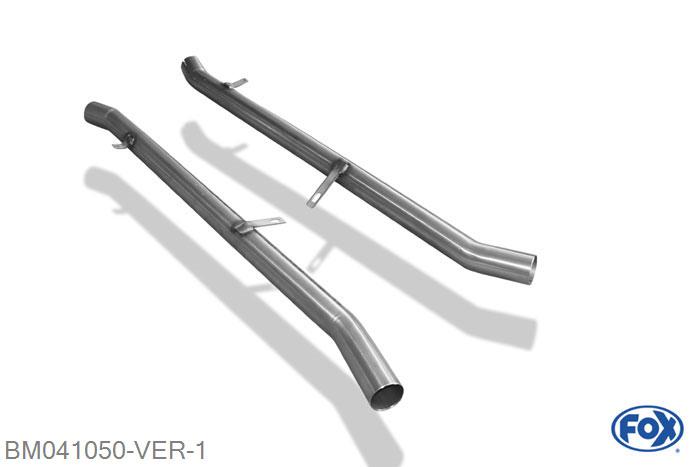 BM041050-VER, BMW E38 730i/ 735i/ 740i 3.0l 160kW 3.5l 173/177kW 4.0l 210kW, Voordemper vervangende buis 55mm Buisdiameter Geheel RVS, ohne