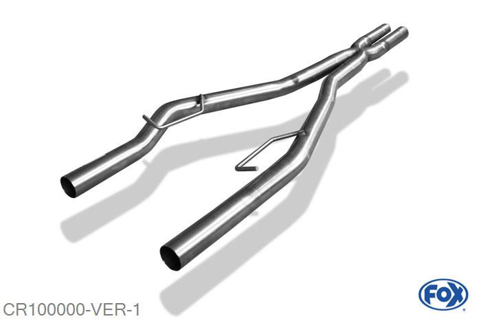 CR100000-VER, Chrysler 300C 3,5l 3.5l 183kW, Voordemper vervangende buis Geheel RVS, ohne