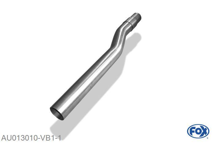 AU013010-VB1, Audi 80 Typ B4 Limousine & Avant 2.6l 110kW 2.8l 128kW, Verbindingsbuis VSD/ Kat voor modellen met Kat einfach 63,5mm Buisdiameter Geheel RVS