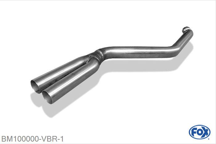 BM100000-VBR, BMW X3 2.0l D 110kW 3.0l D 150kW, Verbindingsbuis MSD/ Kat Diesel 63,5/ 2x55mm Buisdiameter Geheel RVS, Zonder goedkeuring