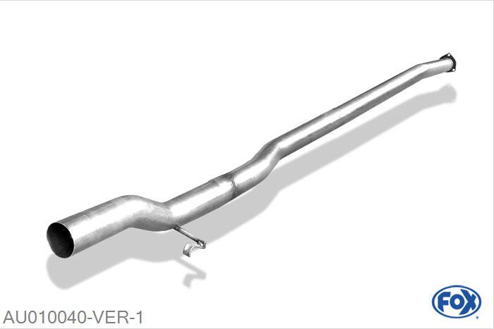 AU010040-VER, Audi Urquattro 2.2l 10V Turbo 147kW, Voordemper vervangende buis O70mm 70mm Buisdiameter Geheel RVS, ohne