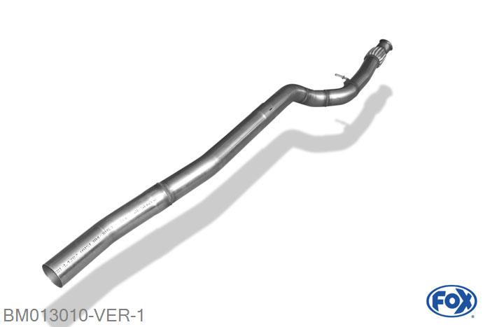 BM013010-VER, BMW F20/F21 - M135i 3.0l 235/240kW, Voordemper vervangende buis 80mm Buisdiameter Geheel RVS, Zonder goedkeuring