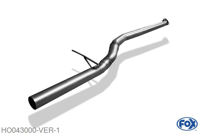 HO043000-VER, Honda Accord VII Typ CL7 2.0l 114kW (CL7), Voordemper vervangende buis 2-teilig 63,5mm Buisdiameter Geheel RVS, Zonder goedkeuring