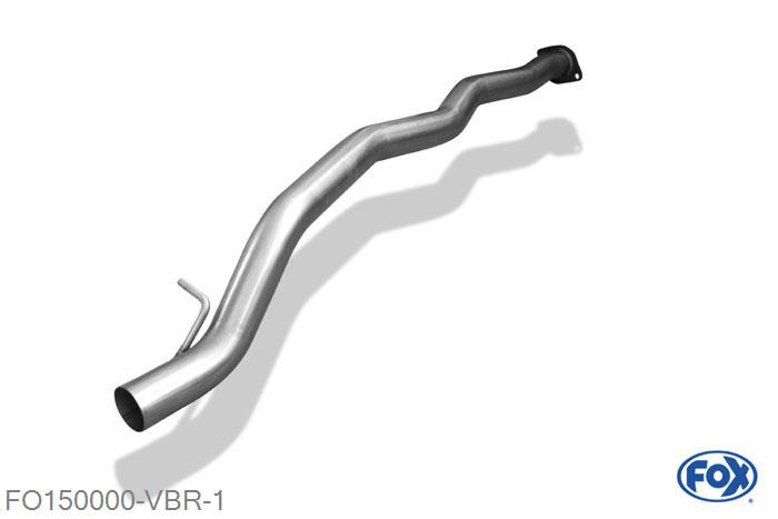 FO150000-VBR, Ford Kuga Diesel 2.0l D 100kW, Verbindingsbuis Kat/ Einddemper 63,5mm Buisdiameter Geheel RVS, Met E-keur