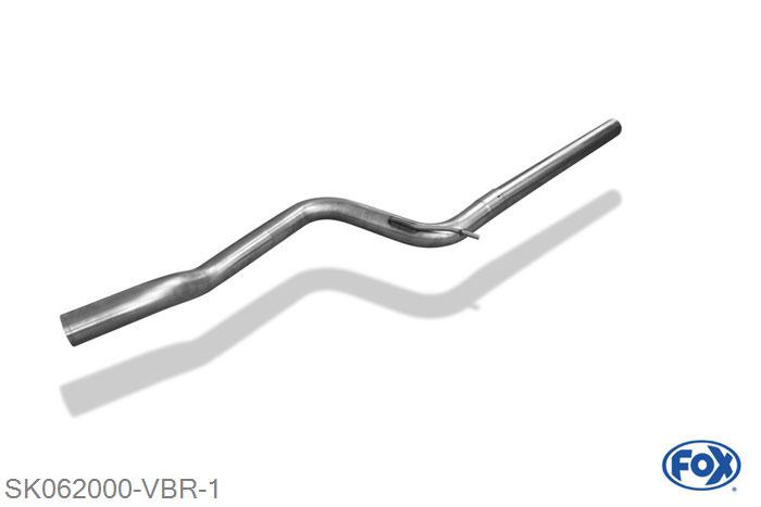 SK062000-VBR, Skoda Octavia 5E RS - TDI 2.0l TDI 135kW, Verbindingsbuis einddemper/ Katalysator 63,5 Buisdiameter Geheel RVS