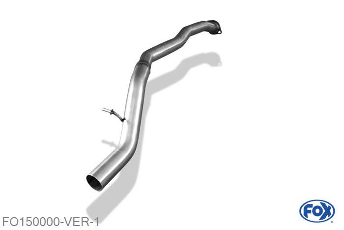 FO150000-VER, Ford Kuga Benzin 2.5l 147kW, Voordemper vervangende buis 63,5mm Buisdiameter Geheel RVS, Zonder goedkeuring