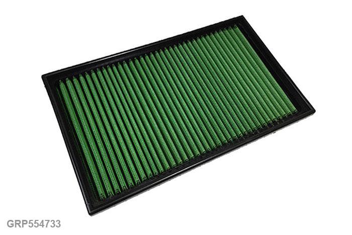 GRP554733, Green vervangingsluchtfilter paneel, Audi, 80, 2.0 E, 115 pk, 1991-1994