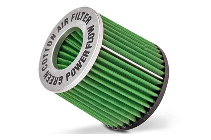 150mm aansluitdiameter, GRCA3.150, Green Luchtfilter universeel, Powerflow conisch, Lengte filter 250mm, Buitendiameter onder 190mm, Buitendiameter kap 120mm, Aluminium geannodiseerde kap, centraal
