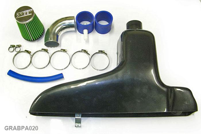 GRABPA020, Green Dynamic air box, Citroen C2, 1,6L i 16V VTS  (oil dipstick in the center), 125HP, 2004-2010/05