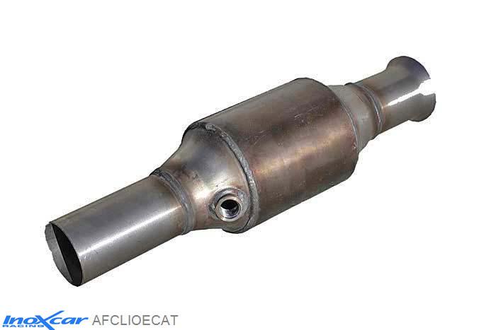 IX AFCLIOECAT, Renault Clio III (R) RS 2.0i (200PK) / RS GORDINI (203PK) 2010-, Inoxcar Catalyst replacement pipe with metal cat Stainless steel, Without E.E.C. homologation