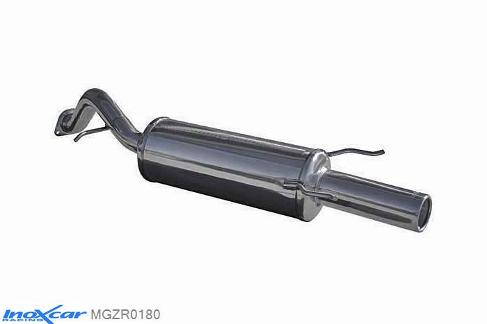 IX MGZR0180, MG ZR (ZR) 105 (103PK) 2001-2005, Inoxcar Rear silencer 1X80mm Stainless steel, With E.E.C. homologation