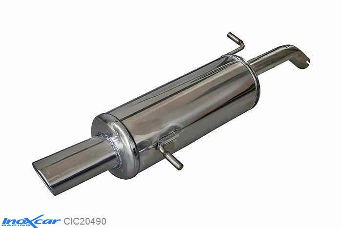 IX CIC20490, Citroen C2 (J) 1.4 HDI (68PK) 2003- Diameter 45mm, Inoxcar Rear silencer 1X90X70mm Stainless steel, With E.E.C. homologation