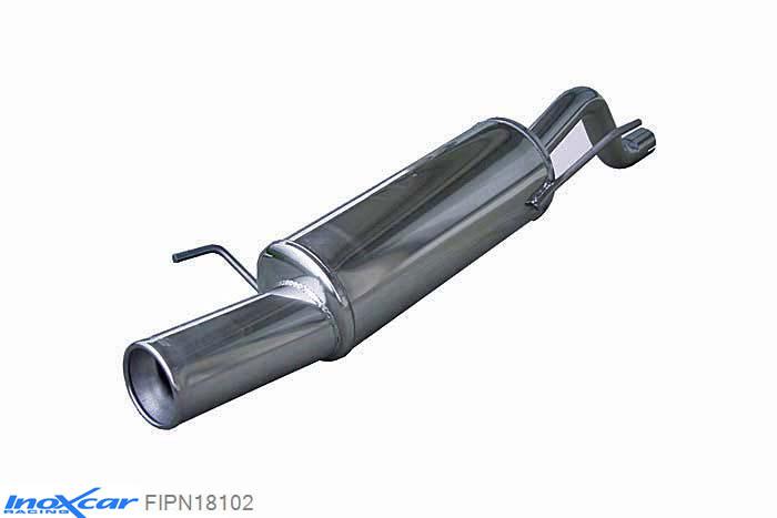 IX FIPN18102, Fiat Grande Punto (199) 1.4 TURBO T-JET (120PK) 2007- Diameter 50mm, Inoxcar Rear silencer 1X102mm Stainless steel, With E.E.C. homologation