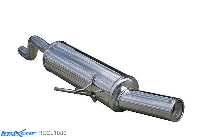 IX RECL1080, Renault Clio II (B) 1.5 DCi (65PK-82PK) 1999- Diameter 45mm, Inoxcar Rear silencer 1X80mm Stainless steel, With E.E.C. homologation
