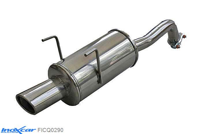 IX FICQ0290, Fiat 500 (312) 1.4 16V (100PK) 2007- Diameter 48mm, Inoxcar Rear silencer 1X90X70mm Stainless steel, With E.E.C. homologation