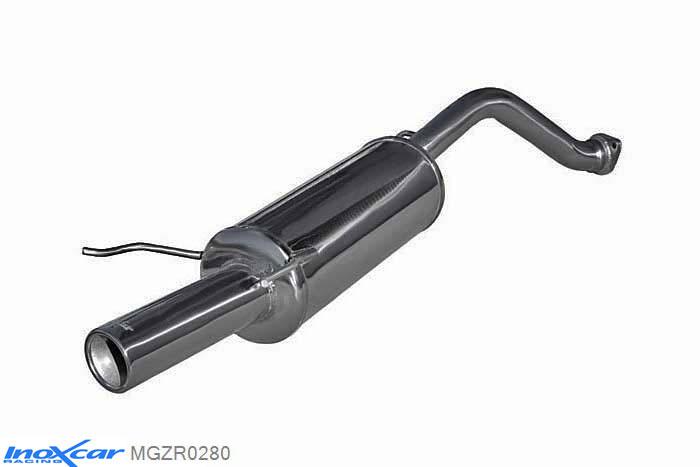 IX MGZR0280, MG ZR (ZR) 160 (160PK) 2001-2005, Inoxcar Rear silencer 1X80mm Stainless steel, With E.E.C. homologation