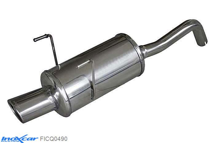IX FICQ0490, Fiat 500 (312) 1.3 MJET (75PK) 2007- Diameter 42mm, Inoxcar Rear silencer 1X90X70mm Stainless steel, With E.E.C. homologation