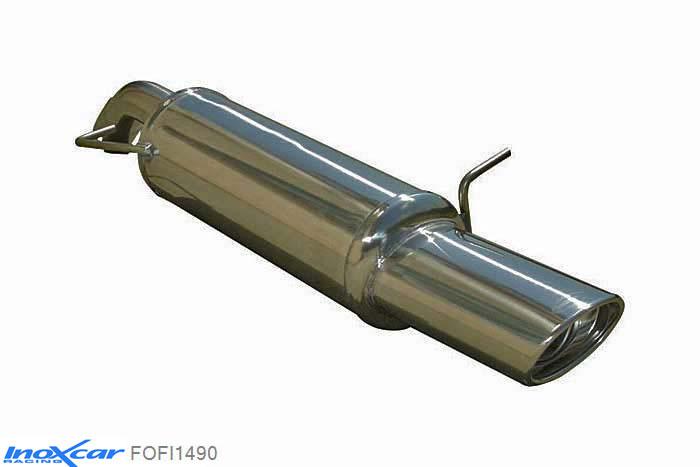 IX FOFI1490, Ford Fiesta V (JH1/JD3) 2.0 16V ST (150PK) 2005- Diameter 54mm, Inoxcar Rear silencer 1X90X70mm Stainless steel, With E.E.C. homologation