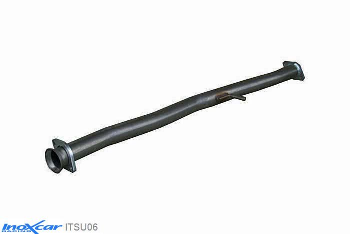 IX ITSU06, Subaru Impreza (GD/GG) 2.5 STI TURBO (280PK) 2006-, Inoxcar Direct central pipe (60mm) Stainless steel, Without E.E.C. homologation