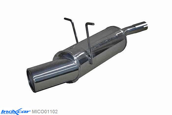 IX MICO01102, Mini Mini (R50/R53) 1.6 (90PK) 2001-2006, (Type R50), Inoxcar Rear silencer 1X102mm Stainless steel, With E.E.C. homologation
