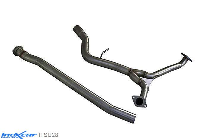 IX ITSU28, Subaru Impreza (G4) 2.5 T WRX-STI MY15, (300PK) 2014, Inoxcar Direct central pipe Stainless steel, Without E.E.C. homologation