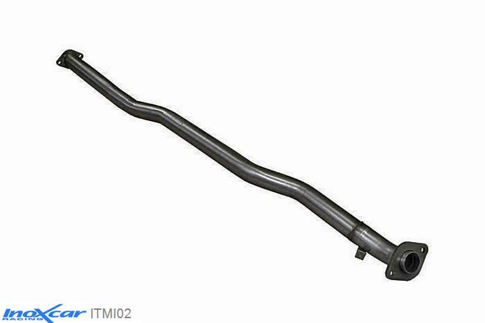 IX ITMI02, Mitsubishi Lancer EVO IX EVO IX 2.0 16V (280PK) 2006-2008 , Diameter 63mm, Inoxcar Direct central pipe Stainless steel, Without E.E.C. homologation