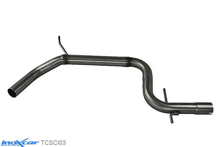 IX TCSCI03, VW Scirocco III 2.0 TFSI (200PK) 2008- Diameter 65mm, Inoxcar Direct central pipe Stainless steel, Without E.E.C. homologation