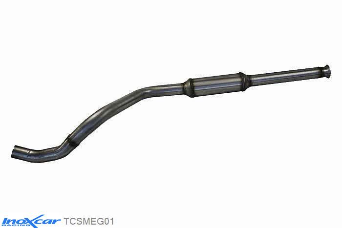 IX TCSMEG01, Renault Megane II (M) 2.0 16V RS TURBO (225PK) 2004- Diameter 60mm, Inoxcar Central pipe with silencer Stainless steel, V