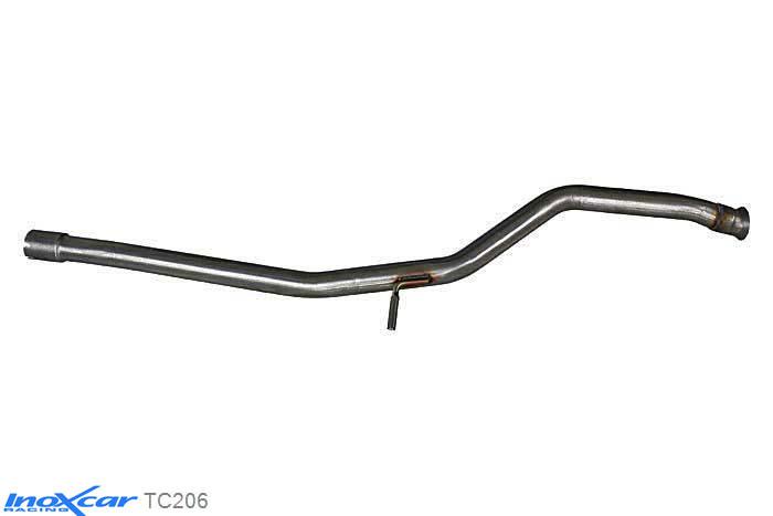 IX TC206, Peugeot 206 2.0 16V GTI (136PK) 1999-2004, Inoxcar Direct central pipe Stainless steel, Without E.E.C. homologation