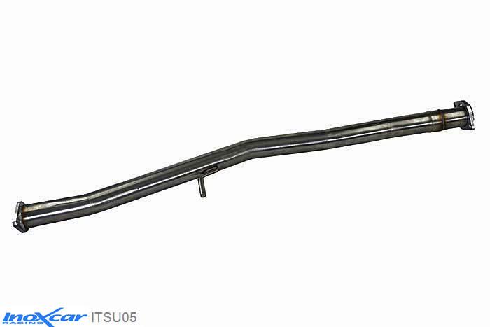 IX ITSU05, Subaru Impreza (GD/GG) 2.5 WRX TURBO (230PK) 2006-, Inoxcar Direct central pipe (60mm) Stainless steel, Without E.E.C. homologation